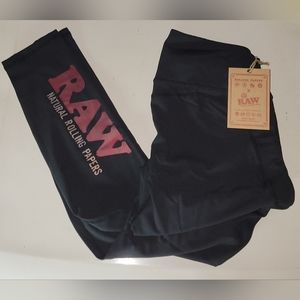 RAW HIGH WAISTED LEGGINGS SIZE LARGE